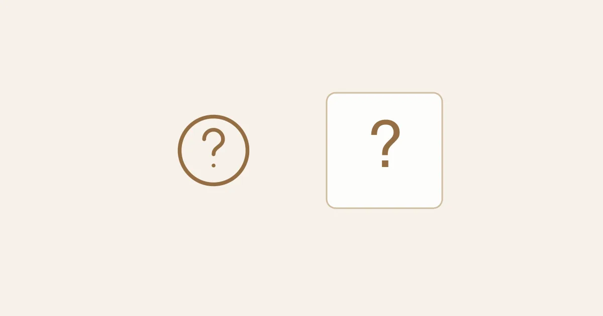 A question mark beside a help icon, illustrating a declined wallet payment.